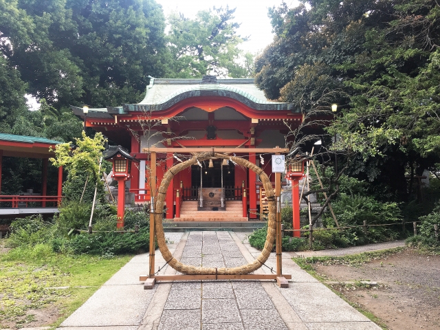 自由が丘－自由が丘　熊野神社　茅の輪くぐり